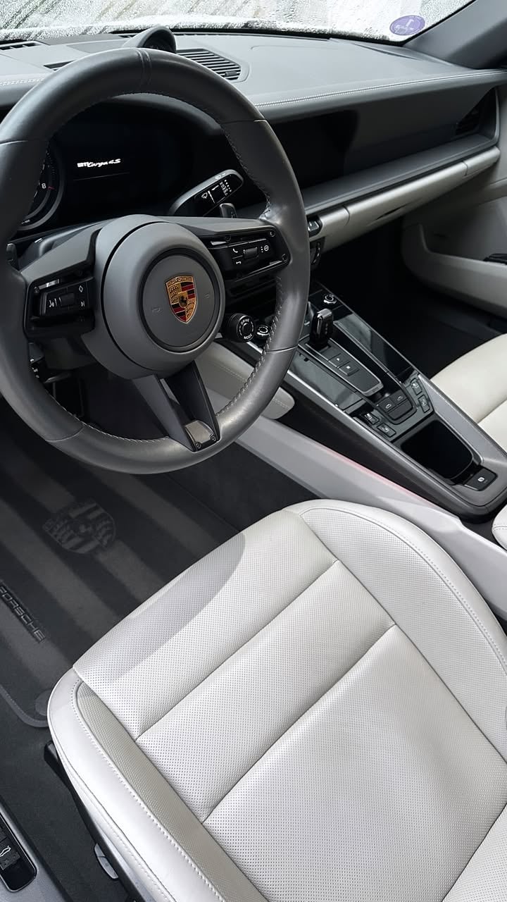 Intérieur cuir blanc Porsche 911 Targa 4S