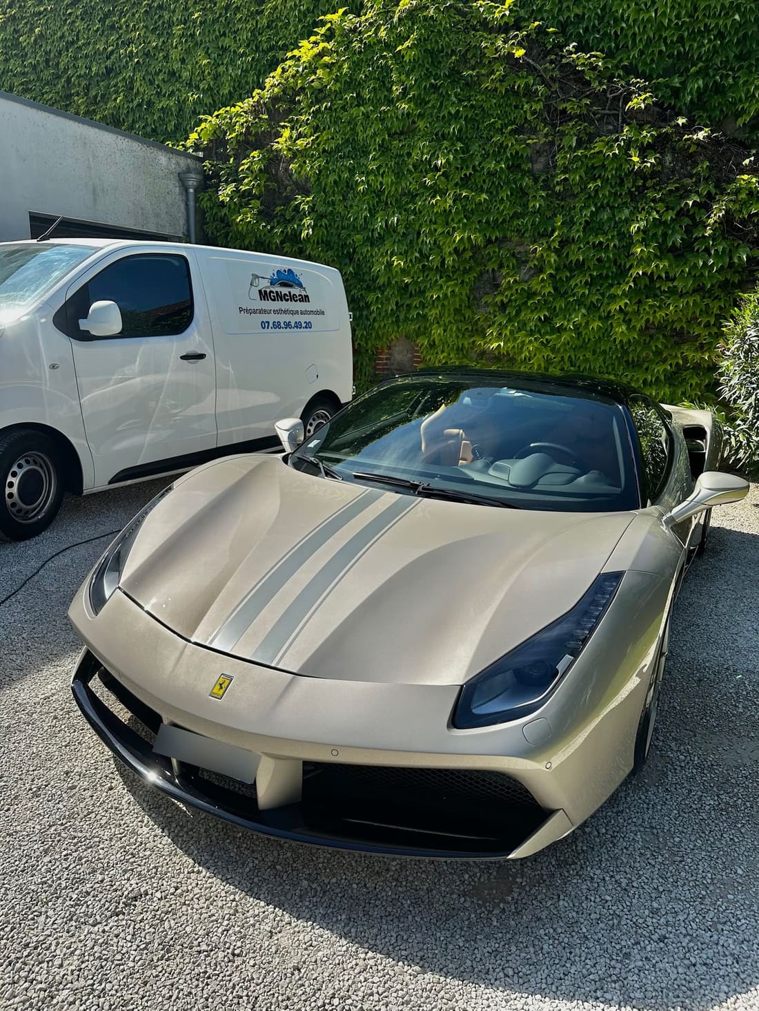 Ferrari 488 Pista Spider préparée par MGNclean